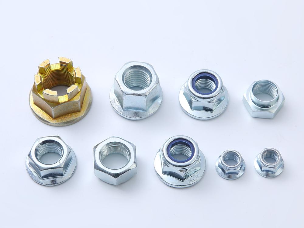 10級螺母（尼龍鎖緊螺母 尼龍鎖緊帶盤螺母六角法蘭螺母  美制  國標)